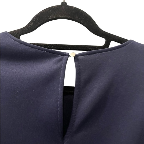 New York & Company Navy Blue Sheath Midi Dress Size Medium Women’s Sleeveless - Picture 6 of 6